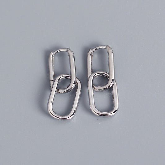 Pendientes Ovalados VALERIE • Plata de Ley y baño de Oro 18k