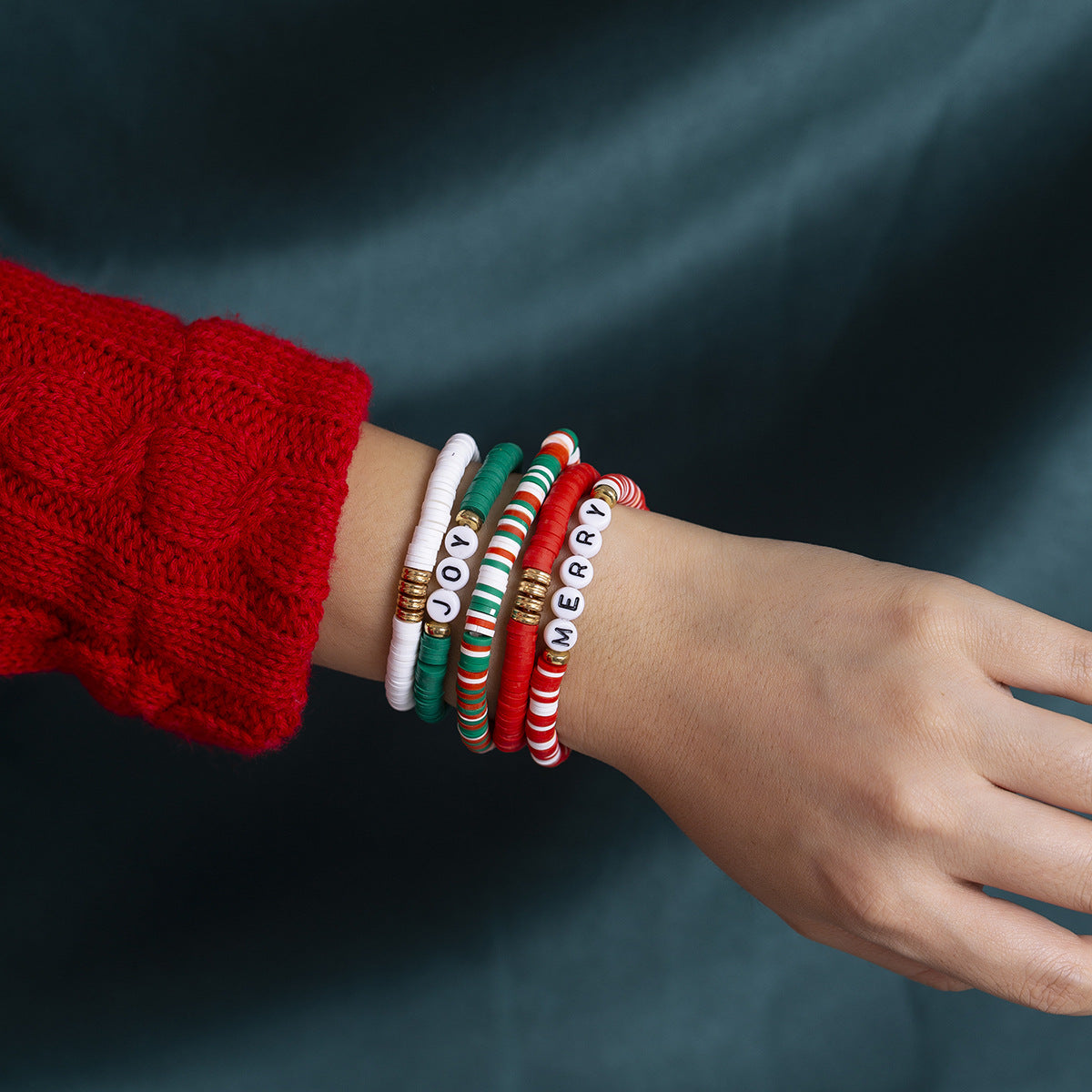 Set de Pulseras Navideñas CARLA • Edición Festiva