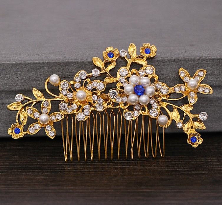 Peineta Nupcial de Perlas y Pedrería PERLA • Accesorio de Boda