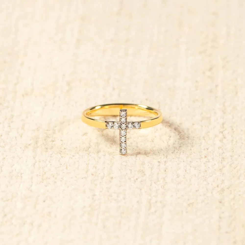 Anillo Sofía | Plata de Ley 925 y Baño de Oro con Circonitas