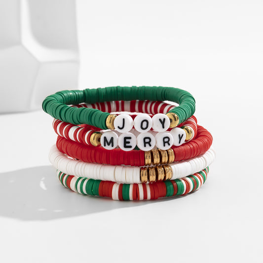 Set de Pulseras Navideñas CARLA • Edición Festiva