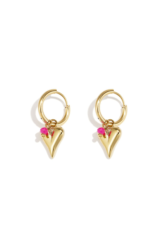 pendientes de corazón vivo