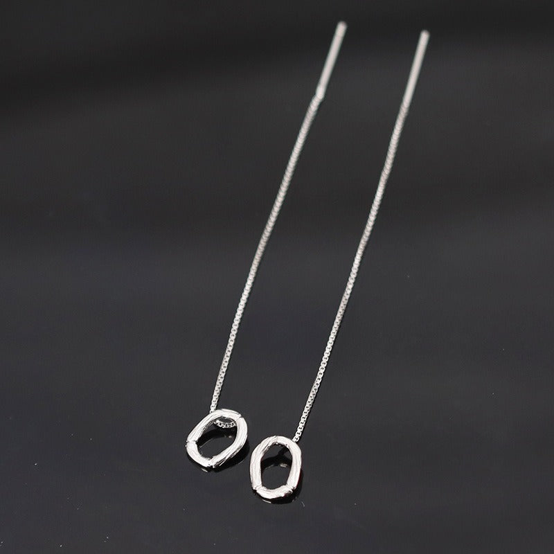 Pendientes de Inicial colgante MIA • Plata de Ley