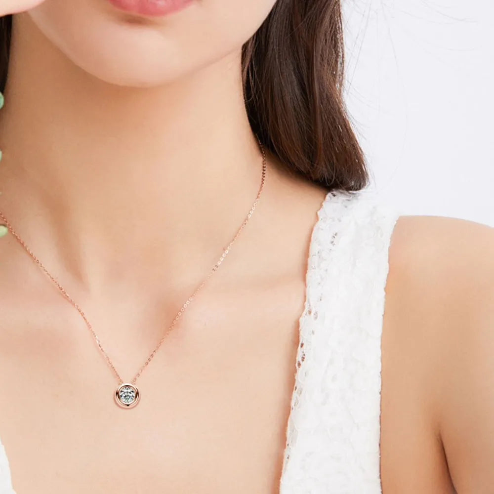 Collar Aurora | Solitario de Moissanita 1ct en Plata 925
