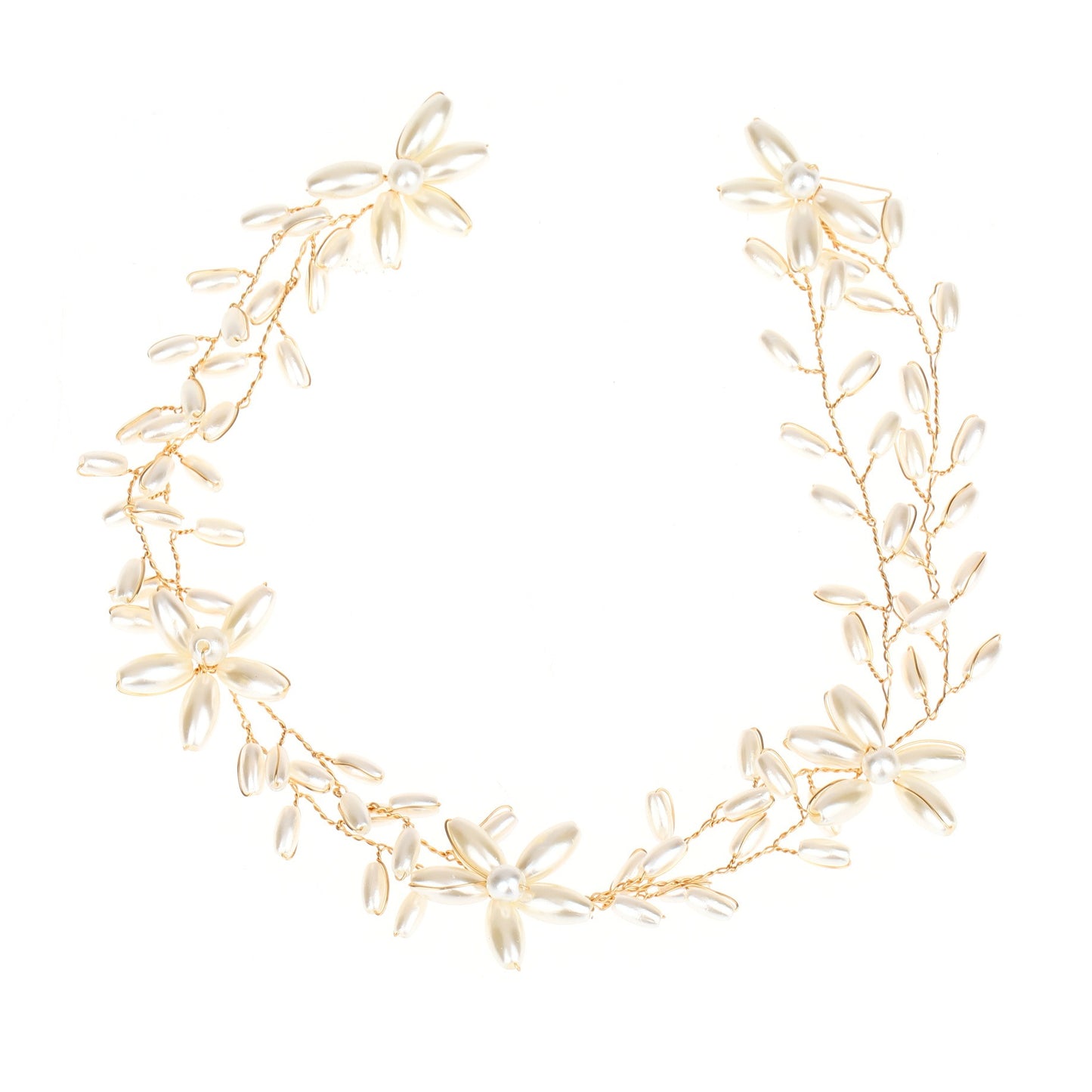 Tocado de Perlas Entrelazadas MARÍA • Accesorio de Cabello