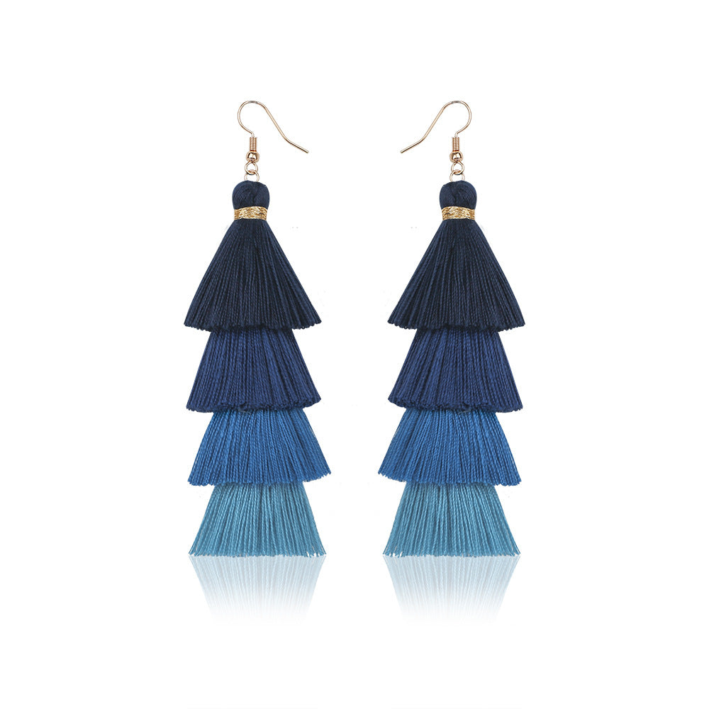 Pendientes Étnicos de Hilo y Ratán INÉS • Estilo Boho