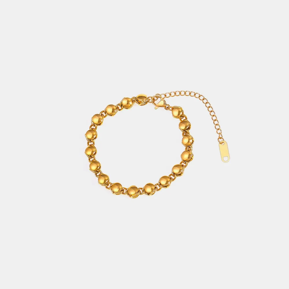 Pulsera de Titanio Bañada en Oro 18K • Elegancia Minimalista