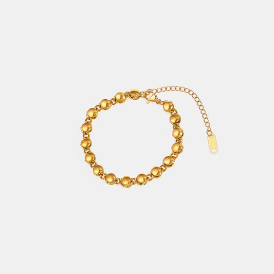 Pulsera de Titanio Bañada en Oro 18K • Elegancia Minimalista