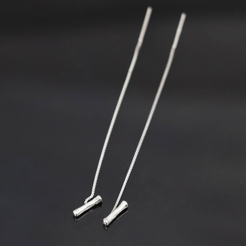Pendientes de Inicial colgante MIA • Plata de Ley
