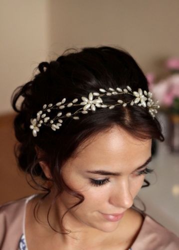 Tocado de Perlas Entrelazadas MARÍA • Accesorio de Cabello