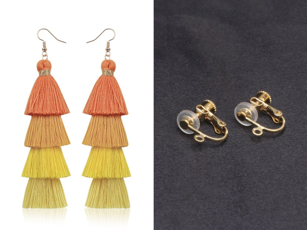 Pendientes Étnicos de Hilo y Ratán INÉS • Estilo Boho