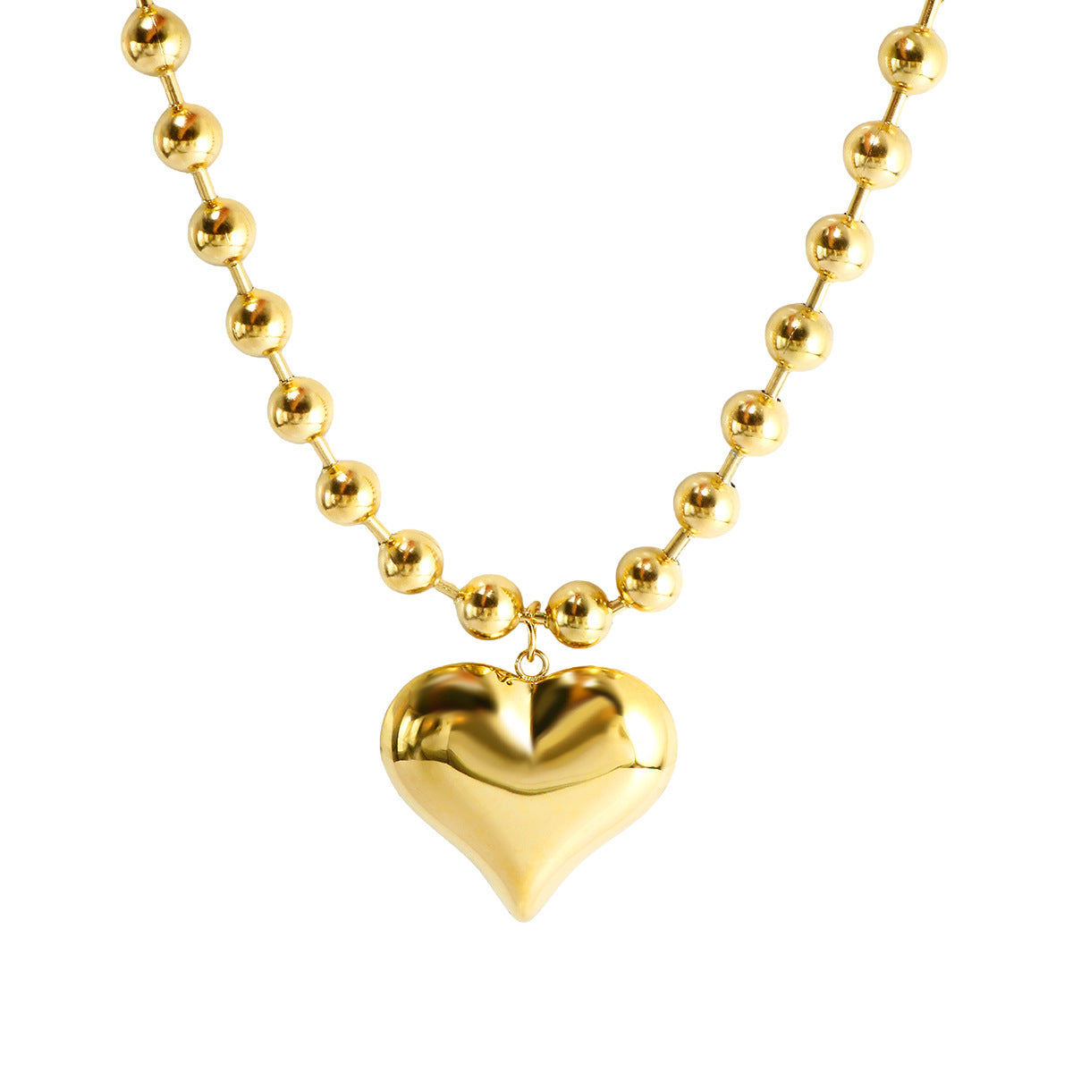 Collar y Pulsera de Corazón GEORGIA • Acero e Inoxidable