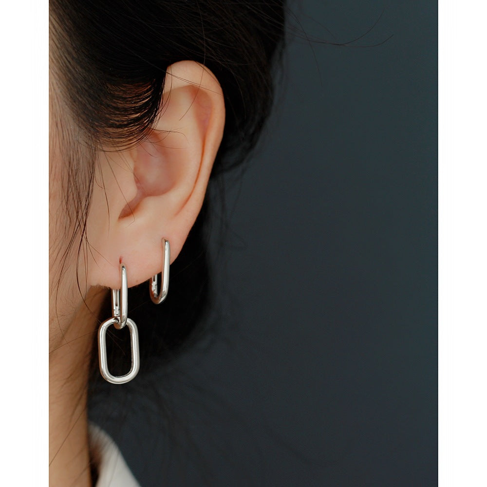 Pendientes Ovalados VALERIE • Plata de Ley y baño de Oro 18k