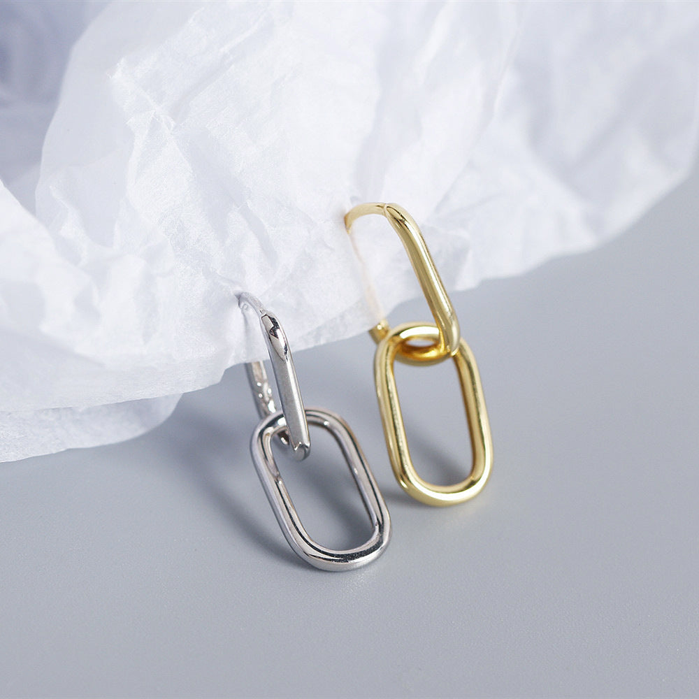 Pendientes Ovalados VALERIE • Plata de Ley y baño de Oro 18k