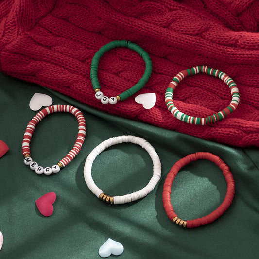 Set de Pulseras Navideñas CARLA • Edición Festiva