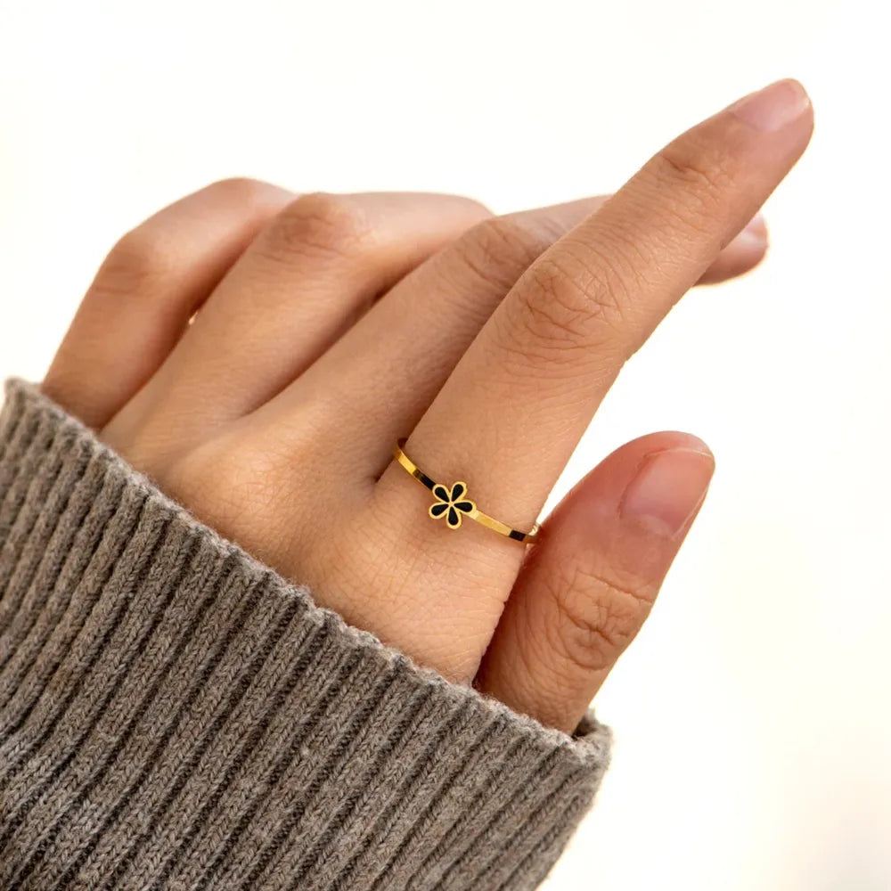 Anillo Nina | Diseño Esmaltado en Plata de Ley 925