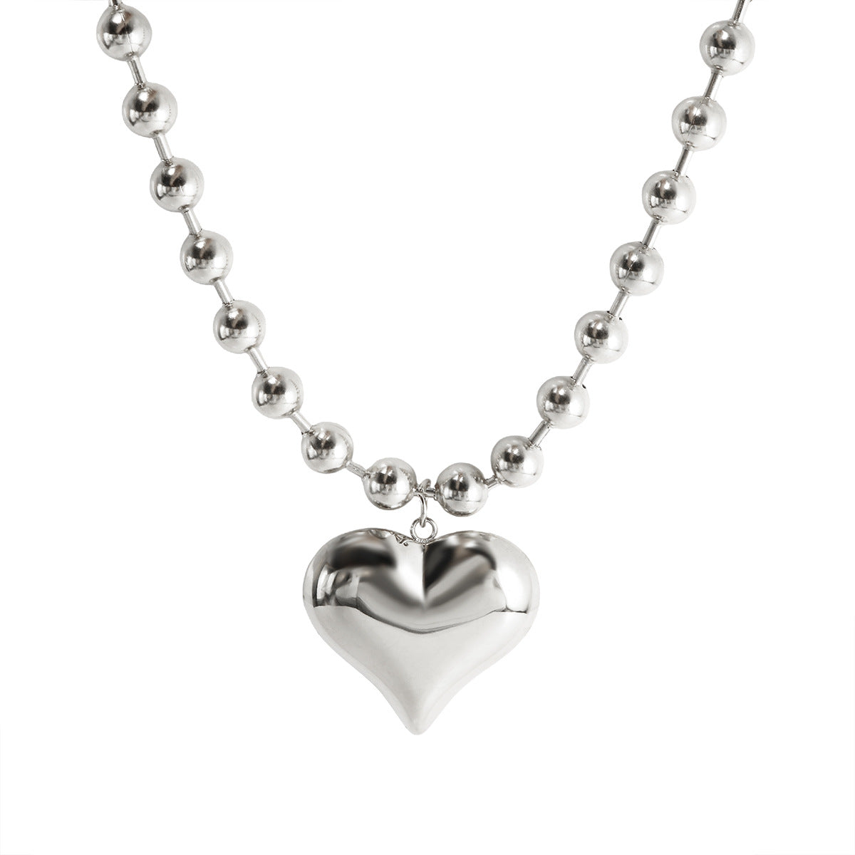Collar y Pulsera de Corazón GEORGIA • Acero e Inoxidable