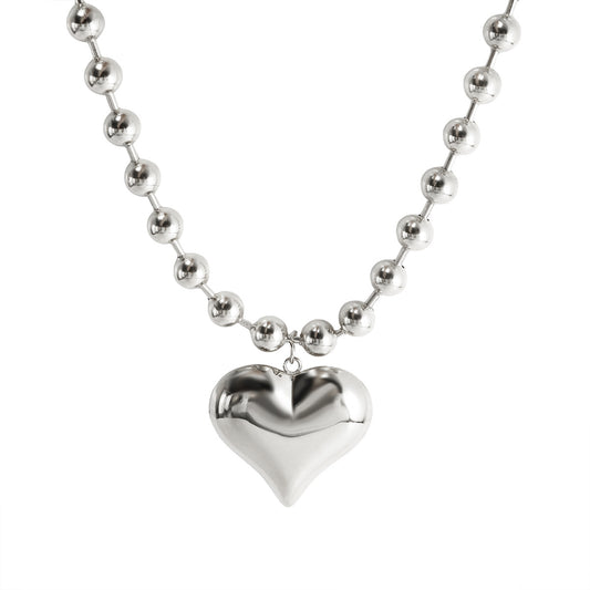 Collar y Pulsera de Corazón GEORGIA • Acero e Inoxidable